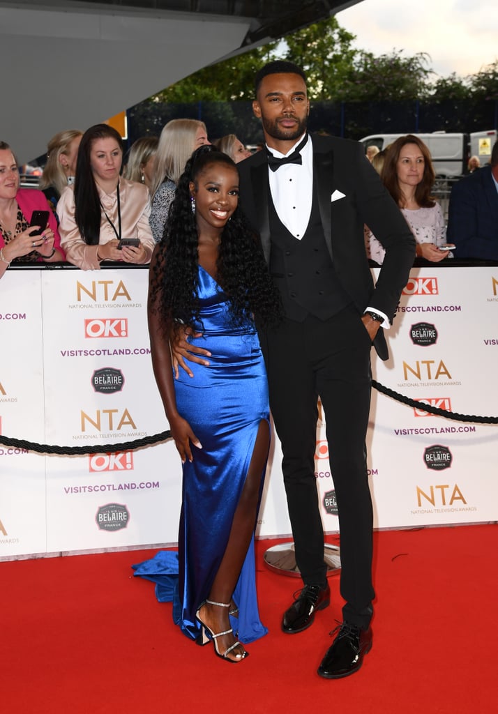 Kaz Kamwi and Tyler Cruickshank at the National Television Awards 2021