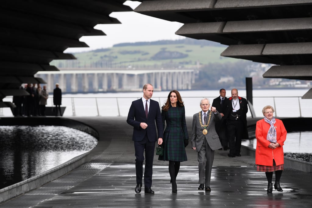 Kate Middleton McQueen Tartan Coat Dundee Visit January 2019