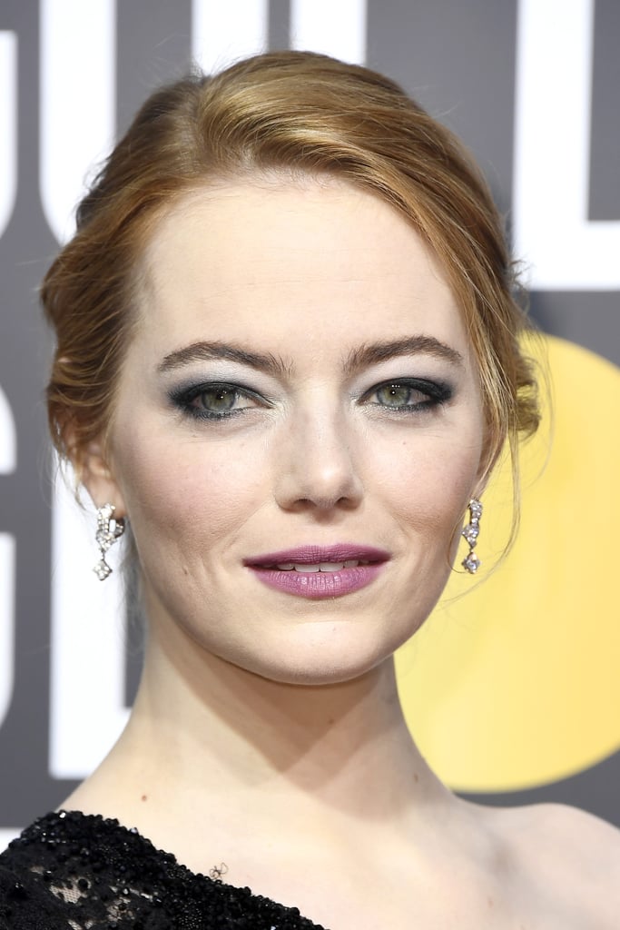 Emma Stone Celebrity Hair And Makeup At The 2018 Golden Globes Popsugar Beauty Uk Photo 33 