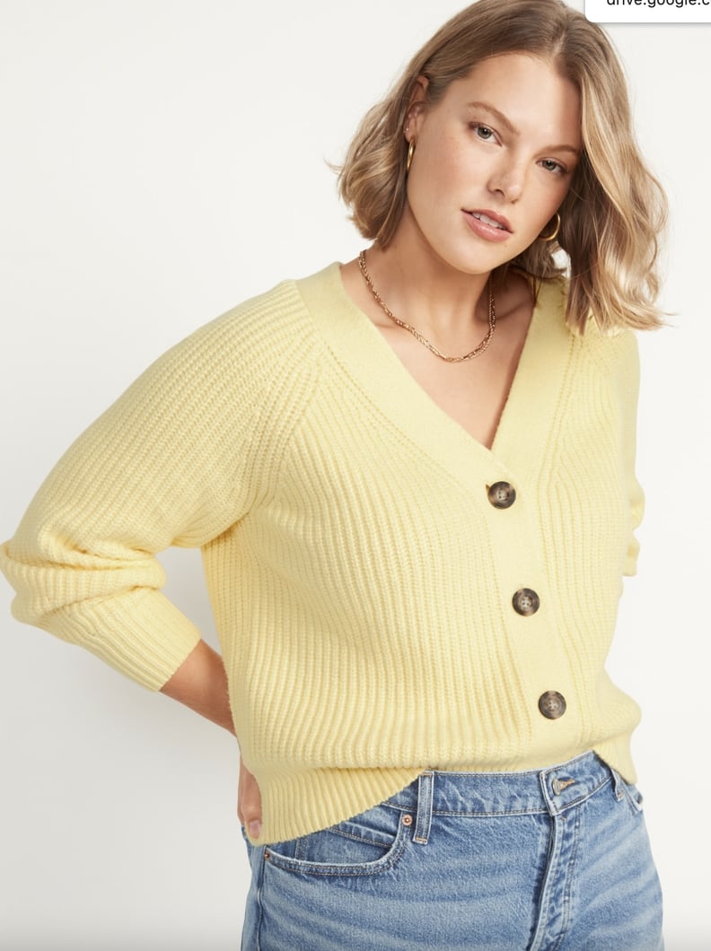 Old Navy Brushed Shaker-Stitch Cardigan Sweater