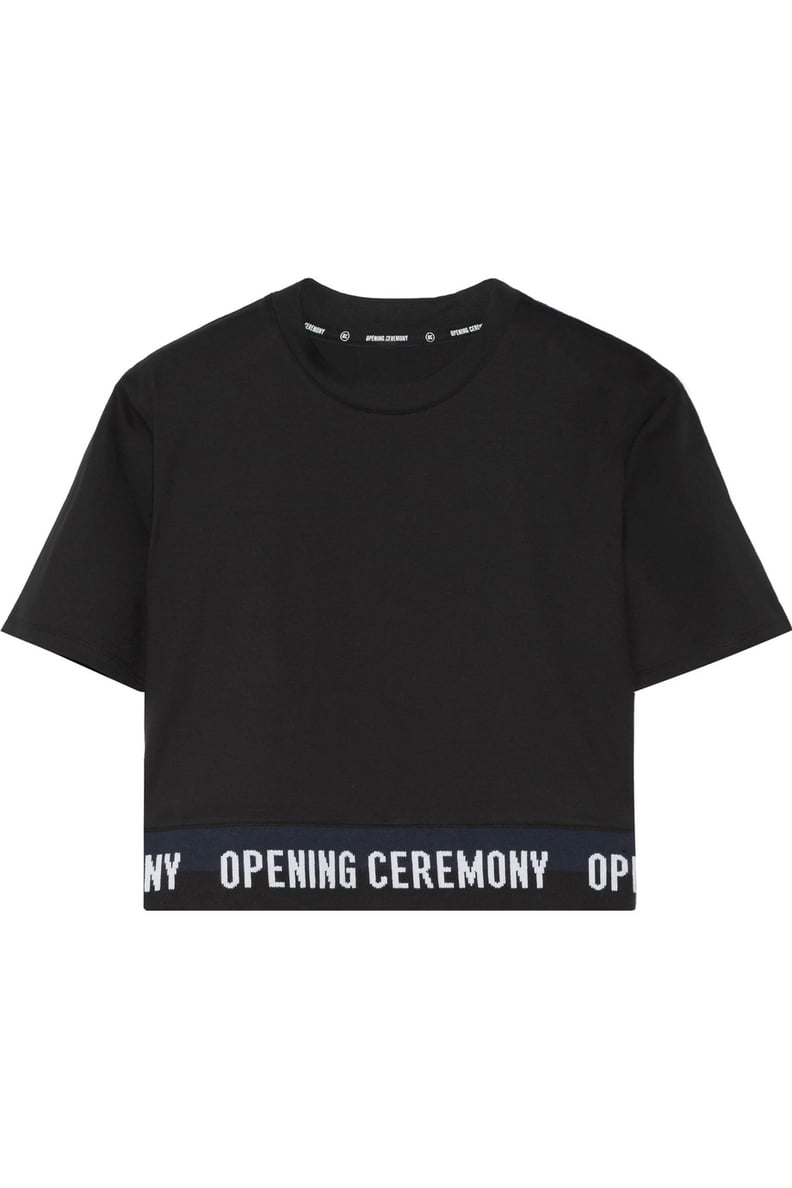 Opening Ceremony Cropped Cotton Jersey Tee