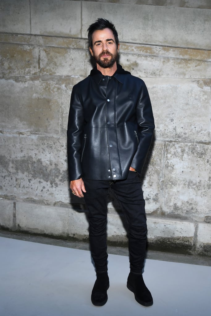 Justin Theroux at Paris Fashion Week March 2018