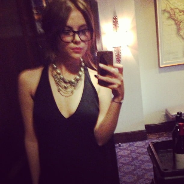 Ashley Benson captured a moment in February 2013 while wearing a slinky black dress.

Source: Instagram user itsashbenzo