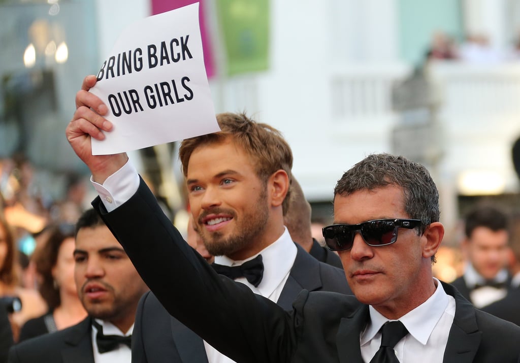 During the Cannes Film Festival in May, Antonio Banderas showed his support.