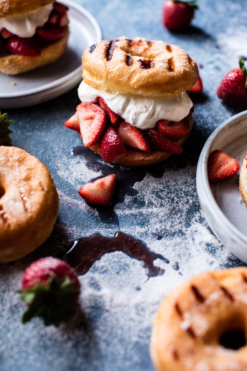 Strawberry Shortcake Grilled Donuts
