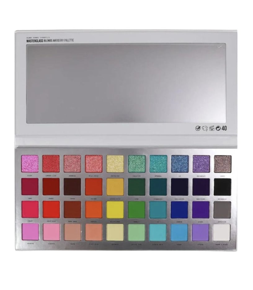 Blend Bunny Cosmetics Blends Palette ($54)
If you find yourself looking for a hyper-specific color or end up searching for last-minute inspiration, reach for this palette. It has all the colors of the rainbow in both matte and shimmery finishes, offering endless combinations.