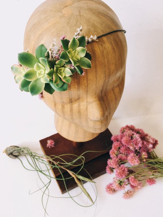 Succulent Bridal Halo / Flower Crown