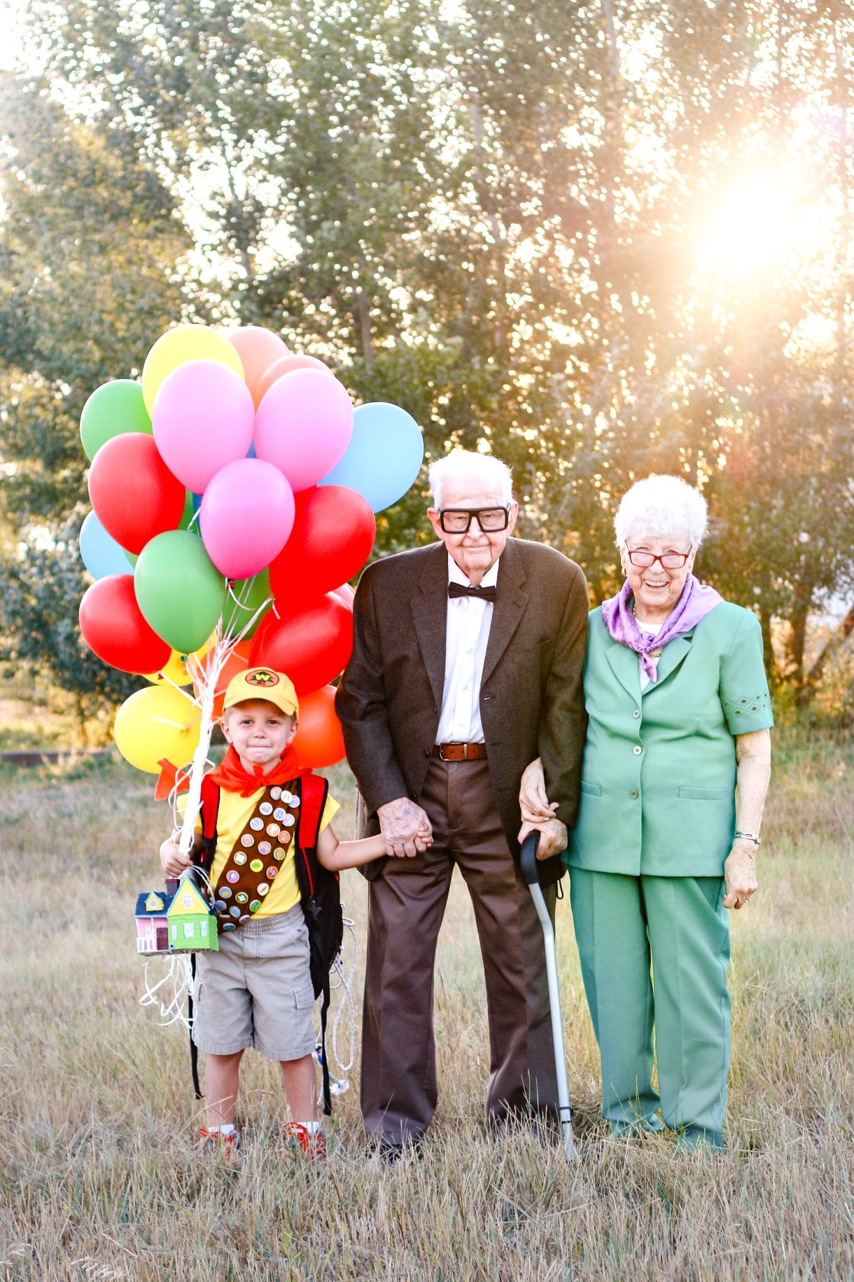 A Little Boy And His Grandpa Did An Up Inspired Photo Shoot