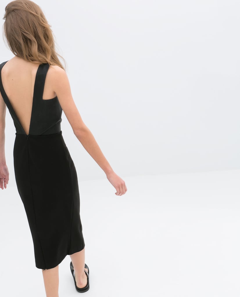 Zara Backless Black Dress ($60)