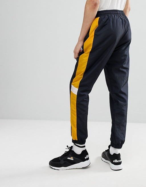 Ellesse Track Joggers With Panels in Black
