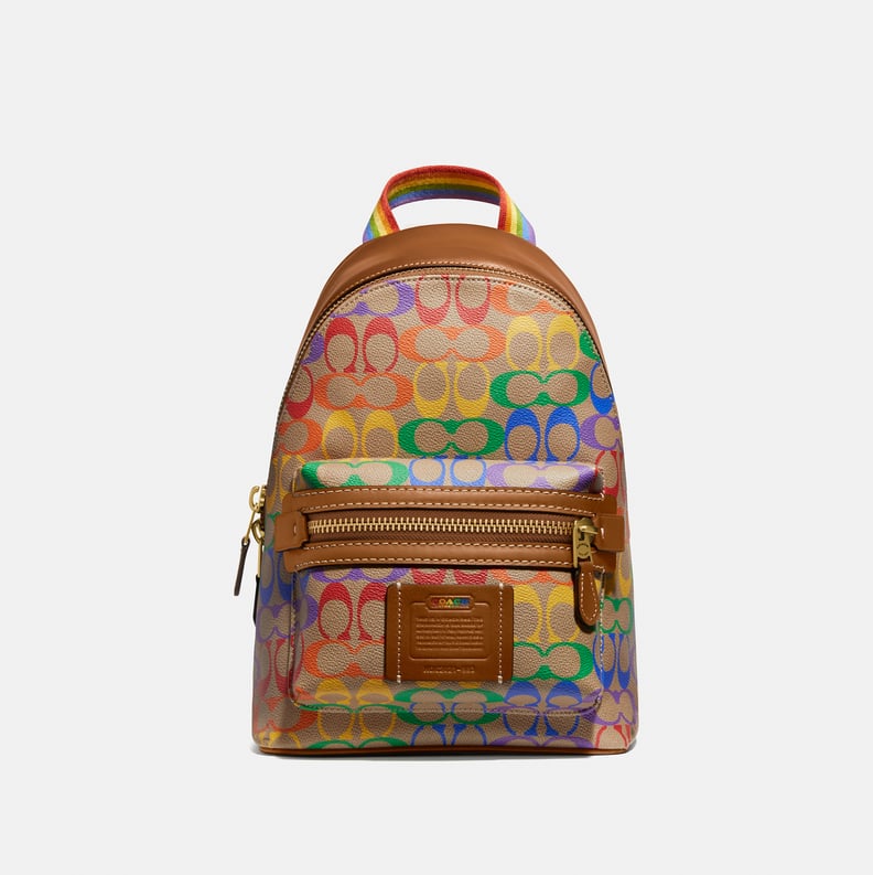 Coach Carrie Backpack 23 in Rainbow Signature Canvas