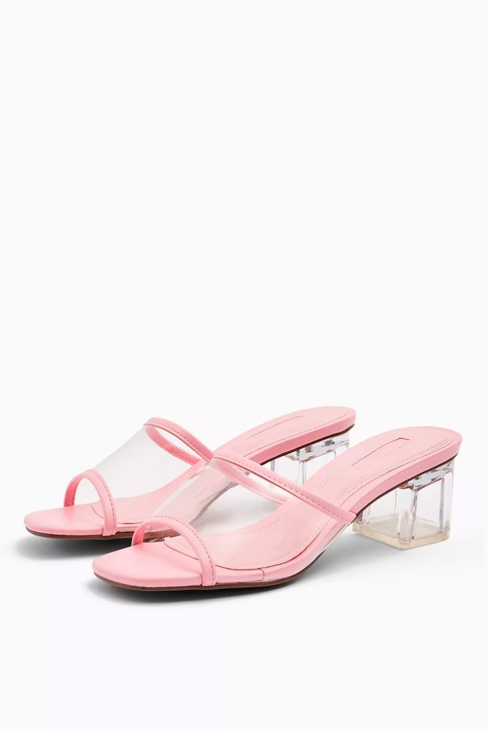 Pink Dusty Transparent Mules