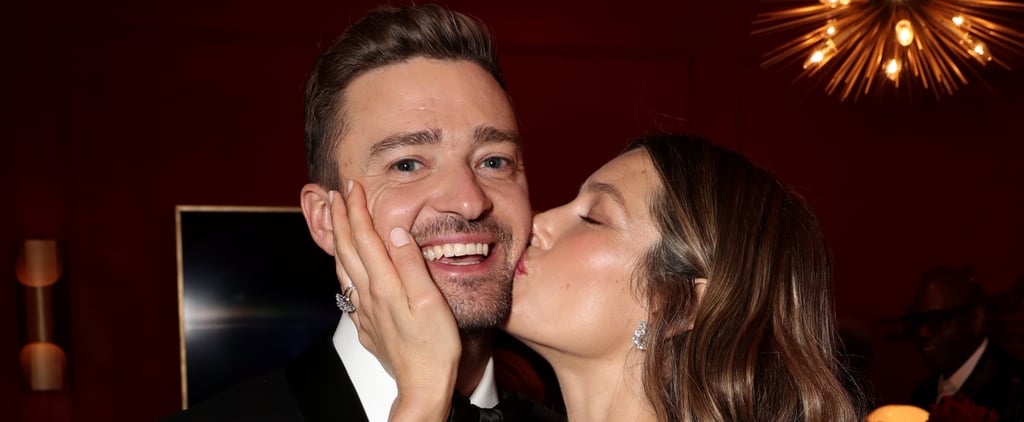 Justin Timberlake and Jessica Biel at the 2018 Emmys