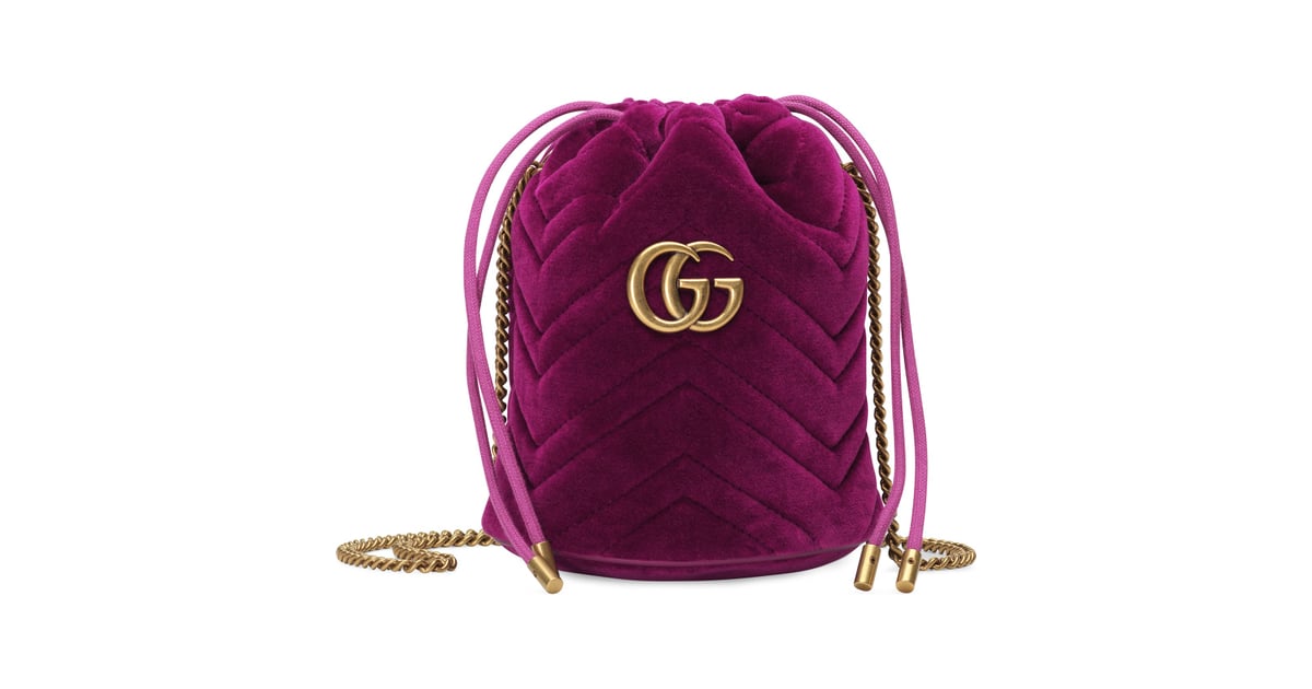 Gucci Mini GG Marmont 2.0 Quilted Velvet Bucket Bag | The ...