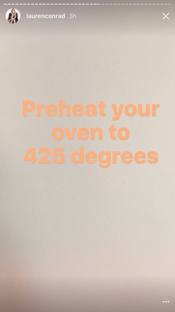 Lauren Conrad Chicken Pot Pie Recipe on Instagram