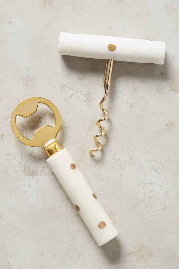 Anthropologie Brass-Dotted Barware ($16-$18)