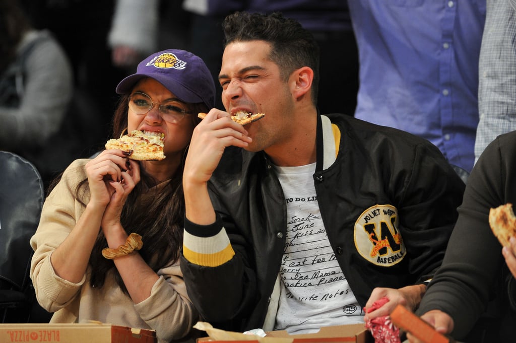 They Devoured Courtside Pizza at a Lakers Game Together . . .