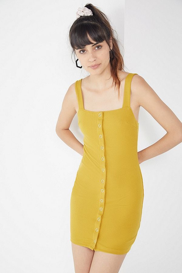 chanel mini yellow dress