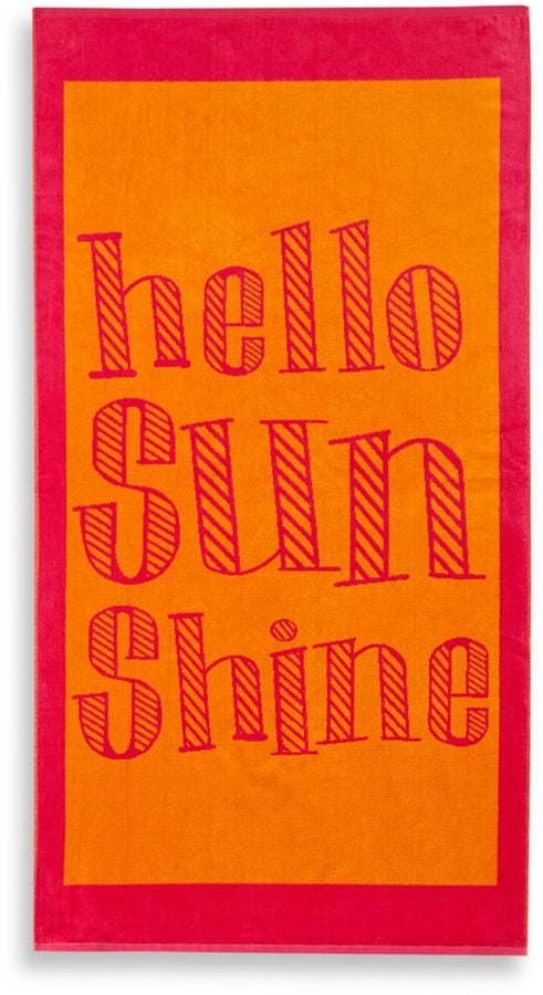 Hello Sunshine Jacquard Beach Towel