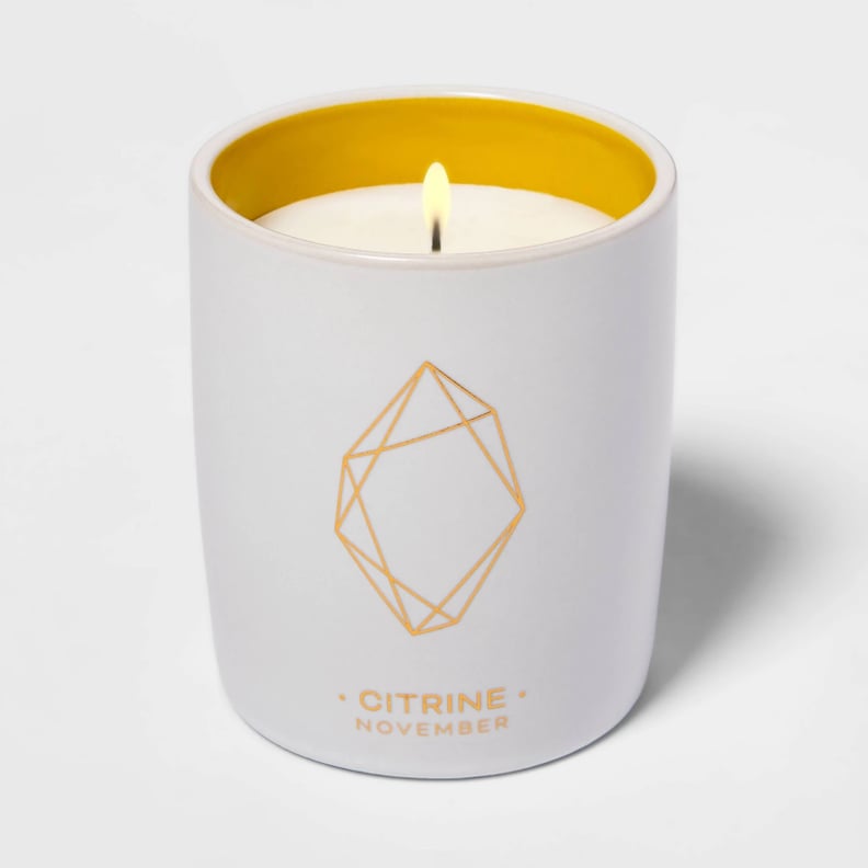 Project 62 Ceramic Jar Crystal Candle - Citrine