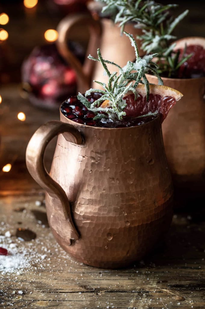 Christmas Cocktail Recipe: Pomegranate Champagne Mule