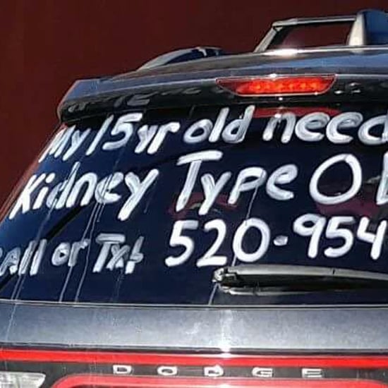 Mom Writes on Car Window Searching For Kidney Donor