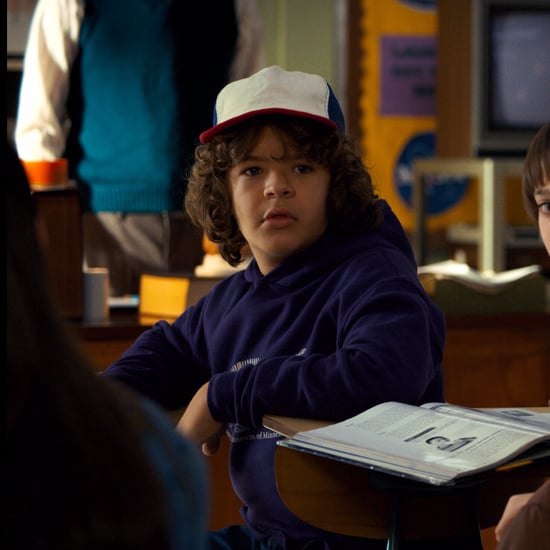 Dustin's Purple Dinosaur Sweatshirt in Stranger Things