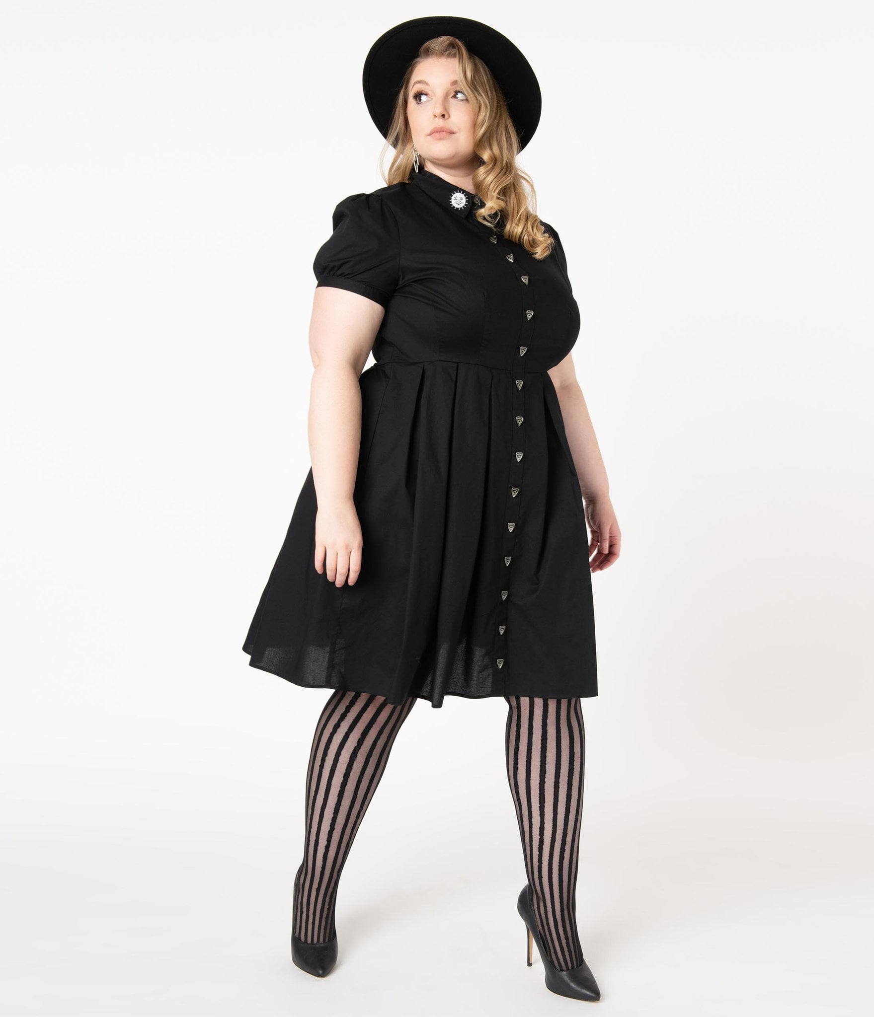 Hell Bunny Plus Size Black Swing Dress | Unique Vintage 2020 Halloween Collection | POPSUGAR Smart Living UK Photo 111