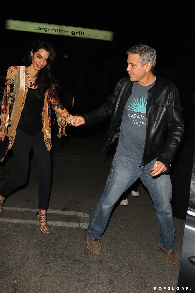 George Clooney and Amal Alamuddin on a Date | Pictures