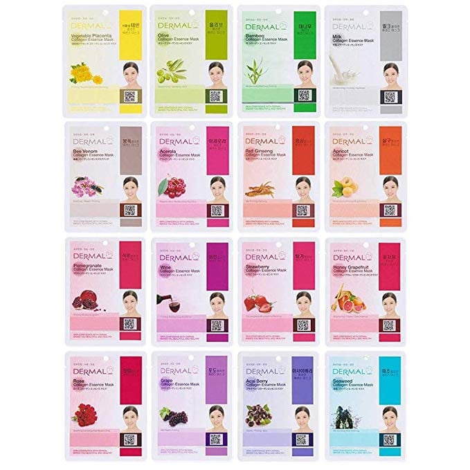 Dermal Collagen Essence Korea Full Face Mask Set