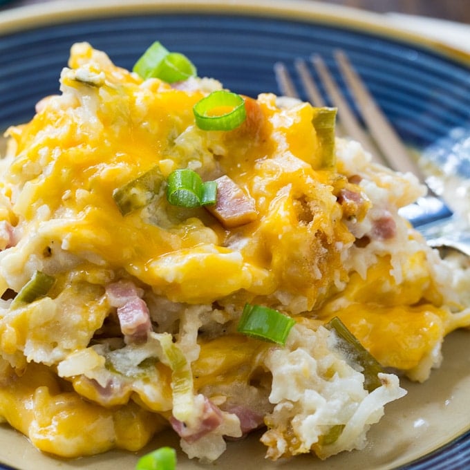 Ham and Cheese Hash Brown Casserole