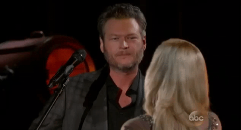 Gwen Stefani and Blake Shelton Eye Contact While Singing
