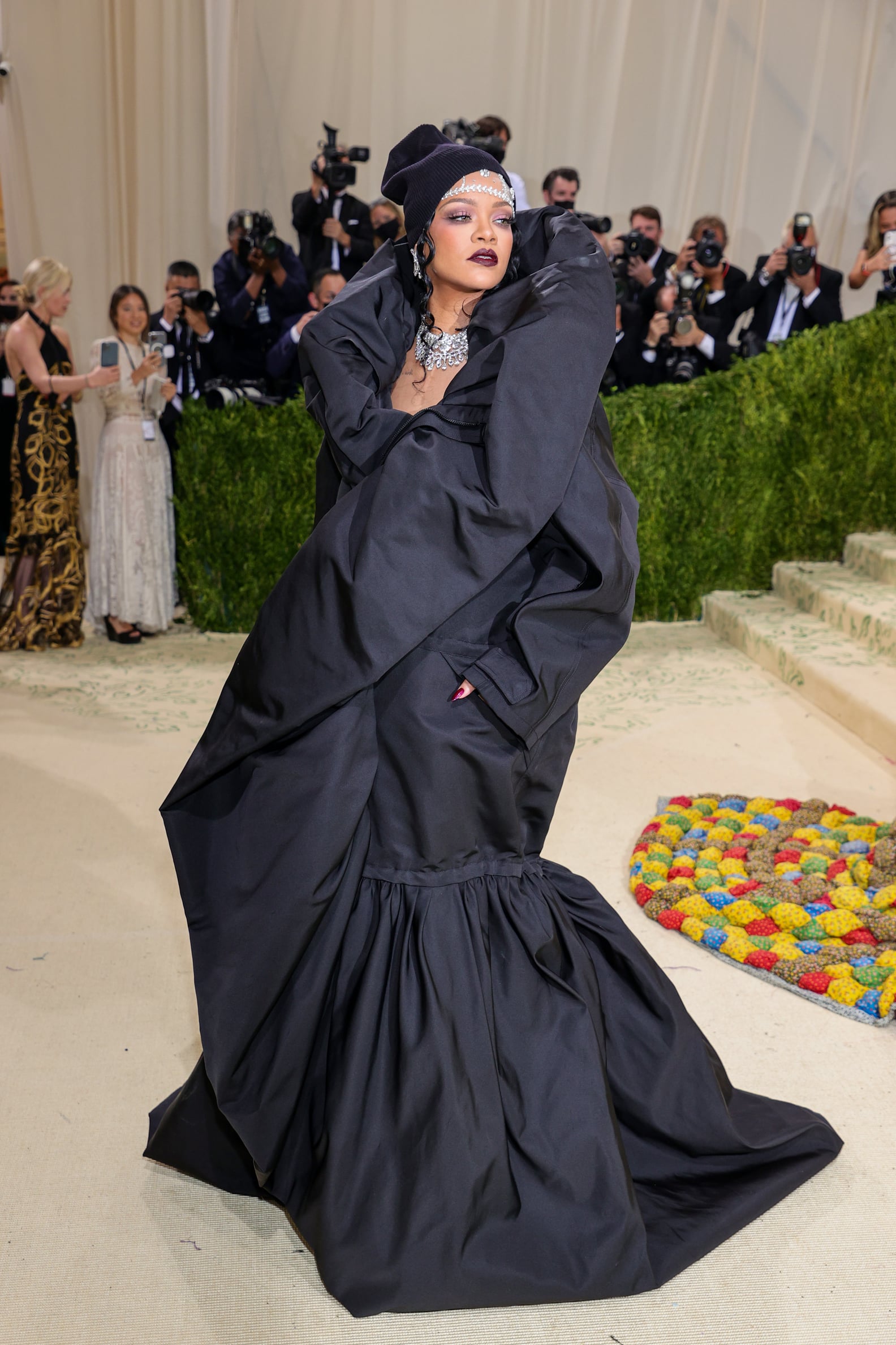 Rihanna's Balenciaga Dress at the Met Gala 2021 | POPSUGAR Fashion