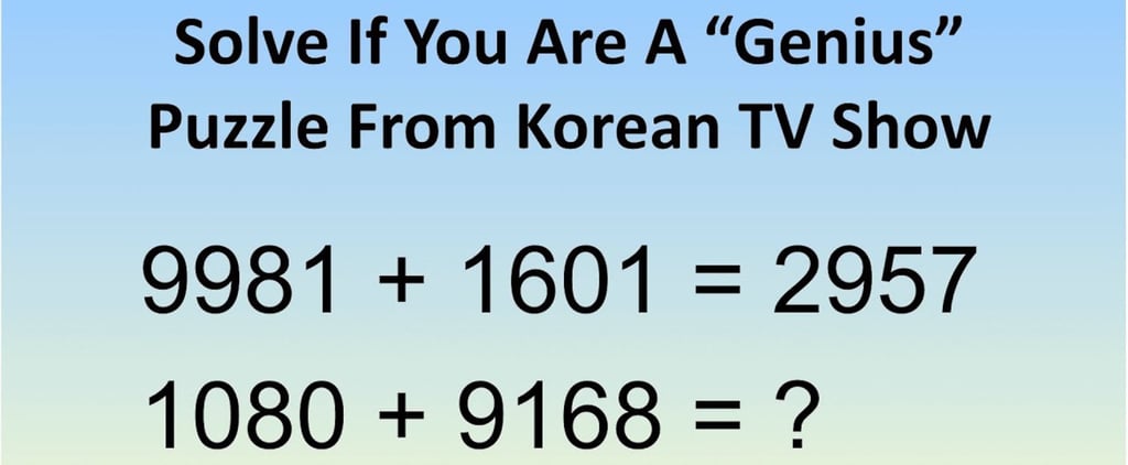 Korean Game Show Puzzle