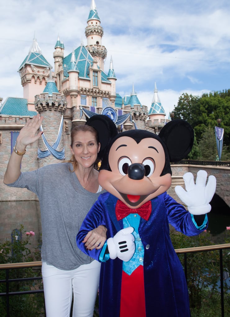 Celine Dion With Twin Boys at Disneyland