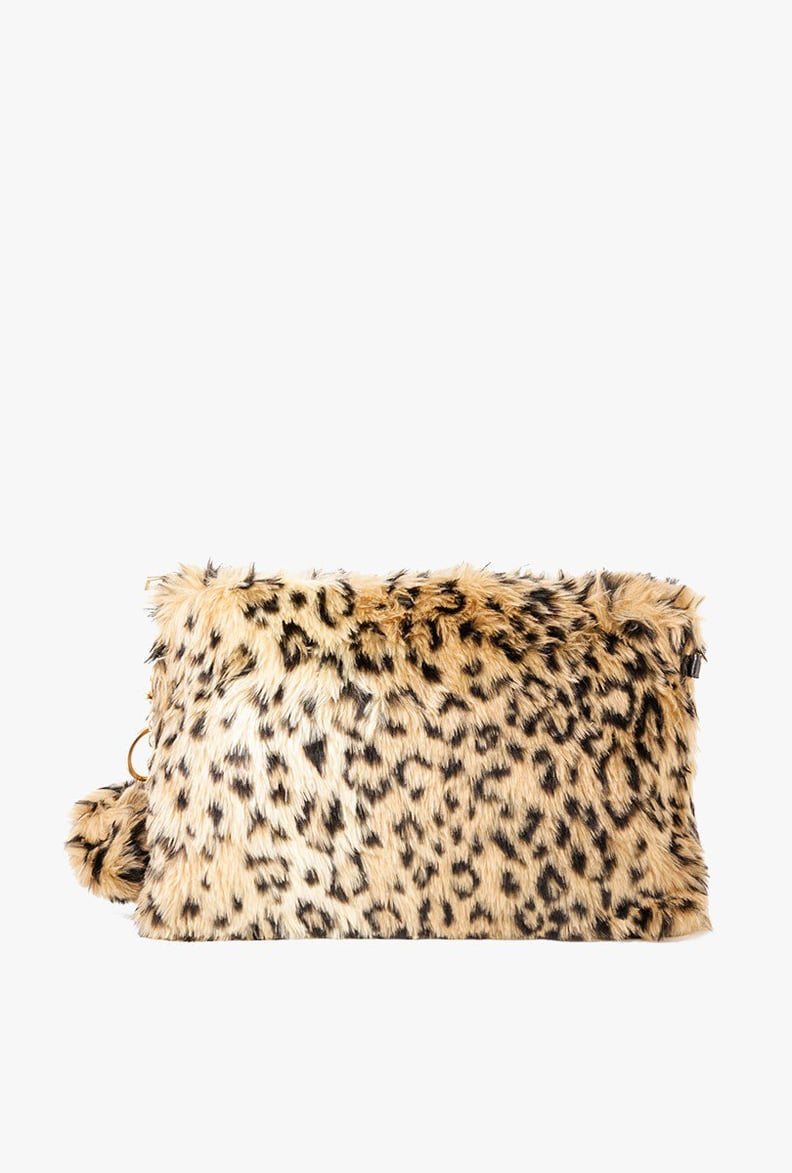 Azalea Leopard Furry Clutch