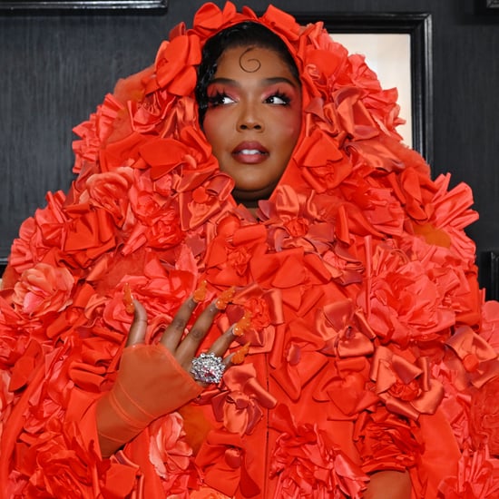 Lizzo's Floral Cape Dress at the Grammys 2023 | Photos