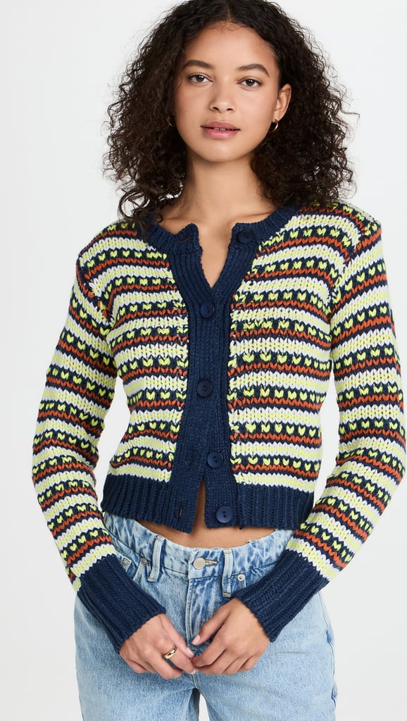 A Timeless Sweater: English Factory Multi Stripe Cardigan