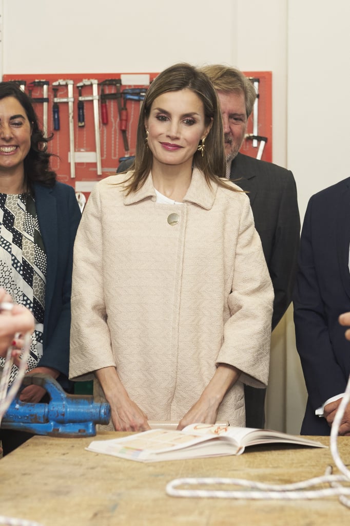 Queen Letizia's Cape Coat Oct. 2016