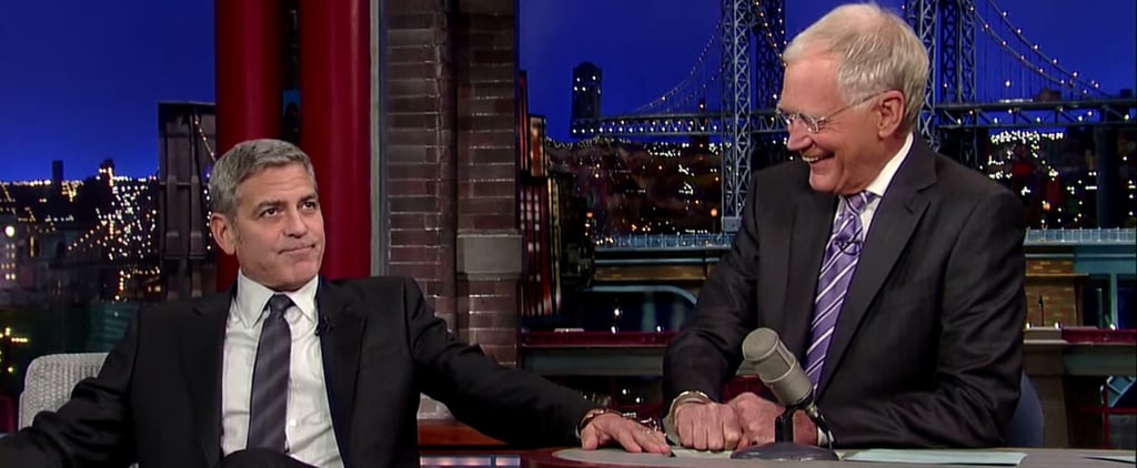 George Clooney Last Time on Late Show David Letterman