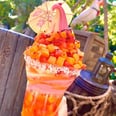 Disneyland's New Tropical Dole Whip Float Is a Raspberry and Lemon Swirl in a Pool of Fruit Juice