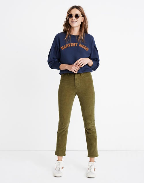 Madewell Petite Classic Straight Jeans: Corduroy Edition