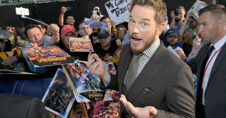 Chris Pratt Talking About Son's Favorite Marvel Hero 2018 | POPSUGAR Celebrity