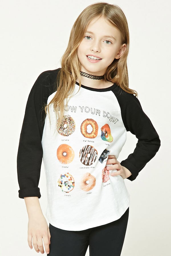 Donut Graphic Baseball Tee