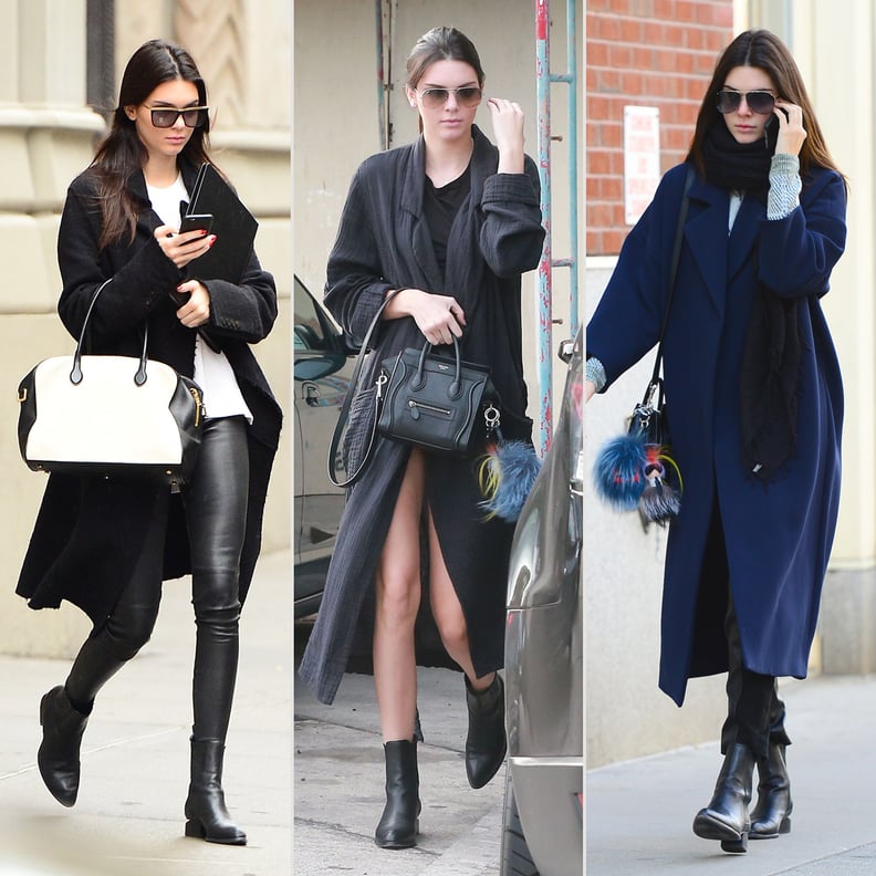 Kendall Jenner Wearing a Long Coat Street Style | POPSUGAR Fashion