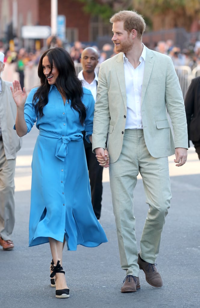 Meghan Markle Repeats Her Blue Veronica Beard Dress on Tour