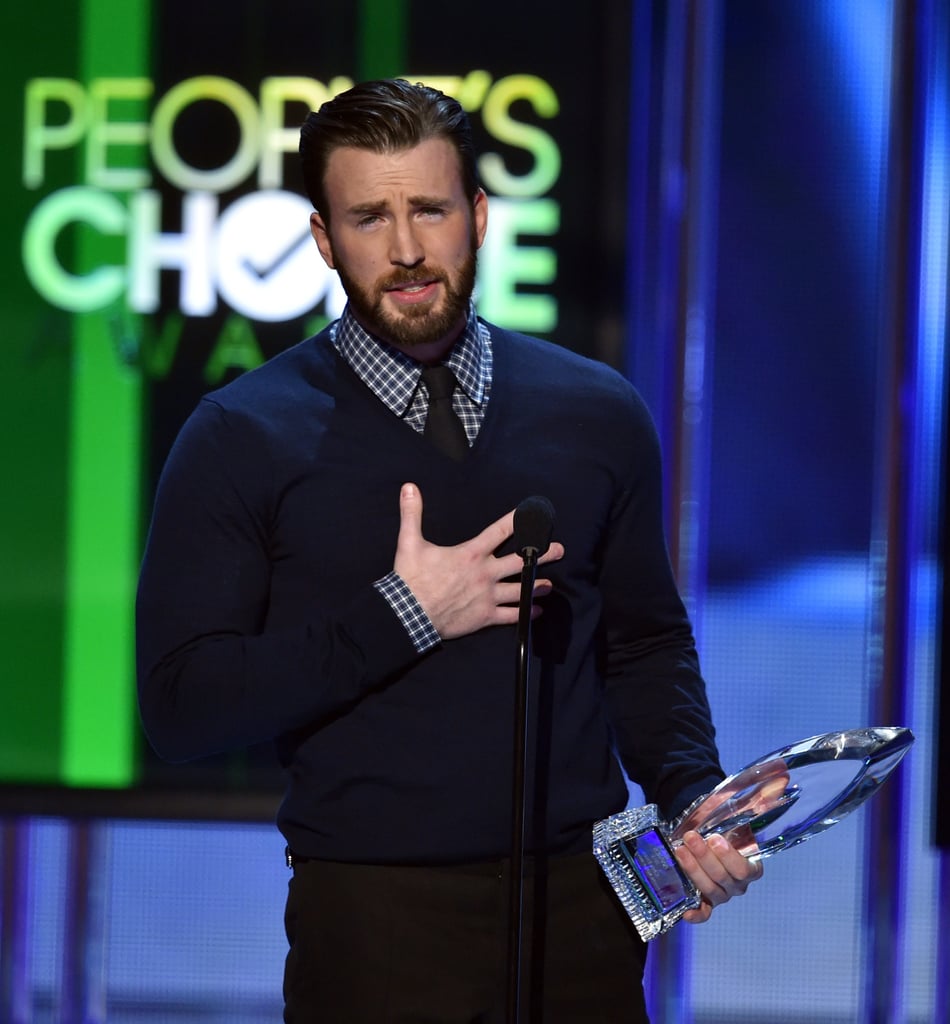 Chris Evans at the People's Choice Awards 2015