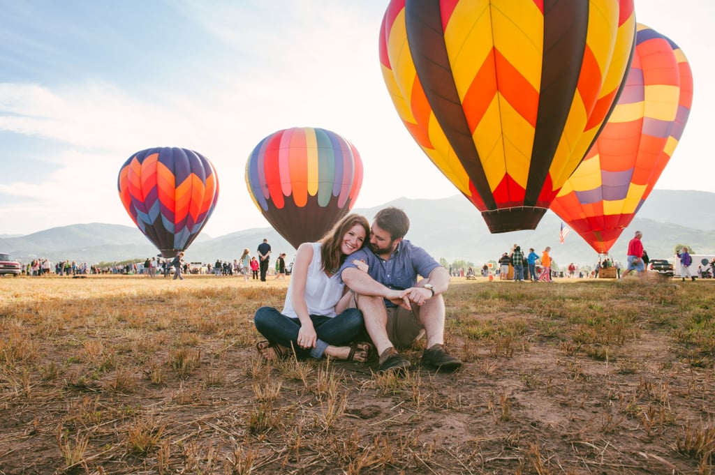Hot Air Balloon Engagement Pictures | POPSUGAR Love & Sex Photo 42