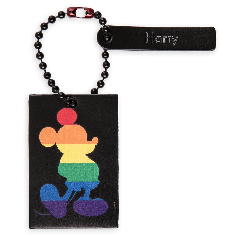 Rainbow Disney Collection Mickey Mouse Tag by Leather Treaty — Black — Personalized