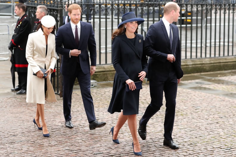 Kate Middleton and Meghan Markle Wore Matching Blue Heels